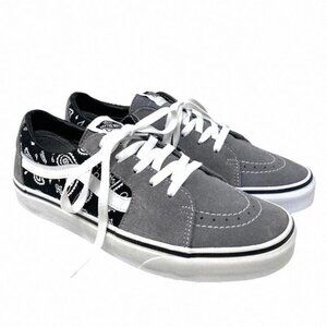 VANS Sk8-Low Shoe Suede Casual Paisley Gray Sneakers VN0A5KXDBGJ Skate Women For
